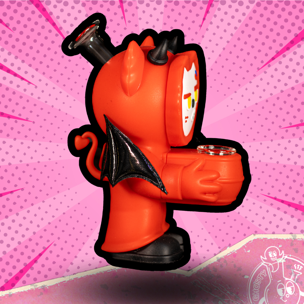 BONG SILICON RED BEAR