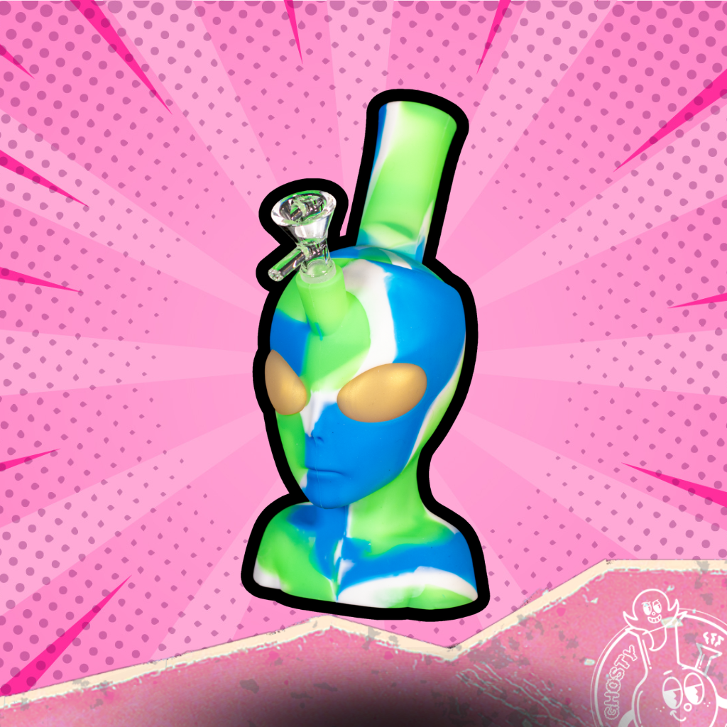 BONG SILICON ALIEN FACE