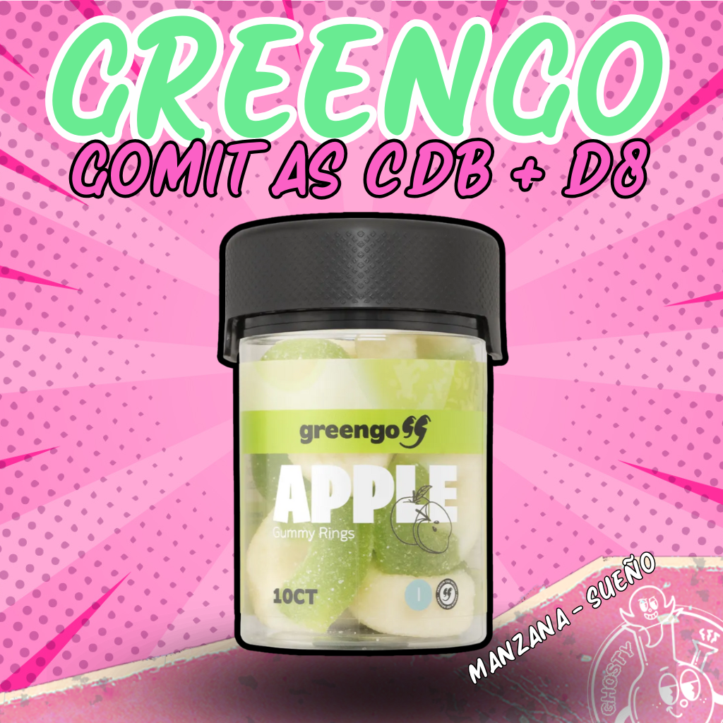 Gomitas Greengo - Delta8 + CBD 400mg 10pzs