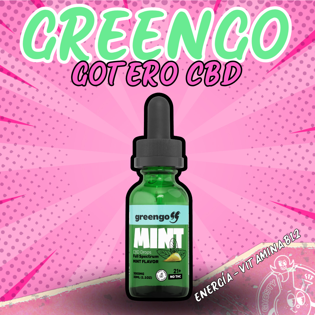 Gotero CBD / Vitamina B12 Sabor Menta 3000mg