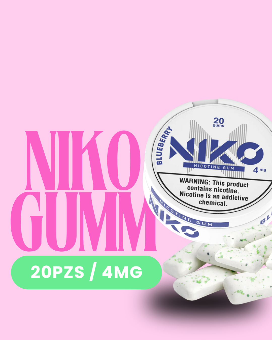 NIKO GUM 20PZS / 4MG