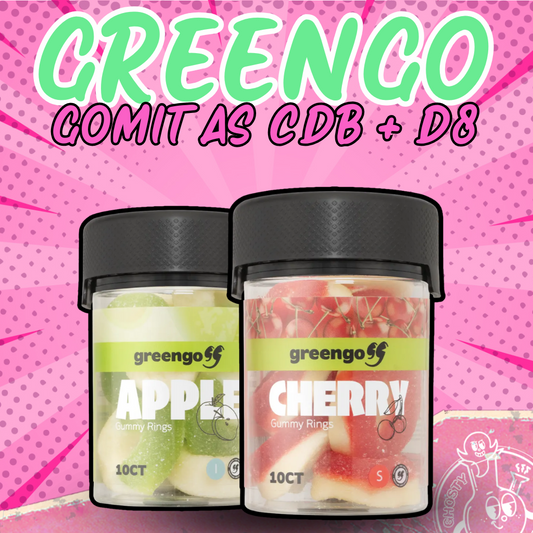 Gomitas Greengo - Delta8 + CBD 400mg 10pzs