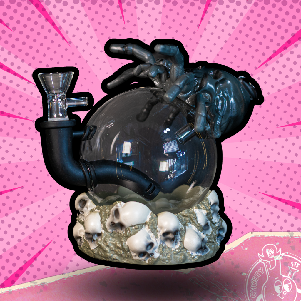 BONG SILICON SPIDER GLASS