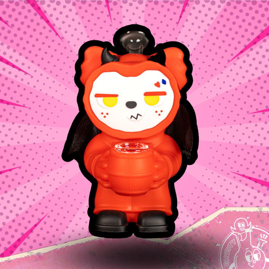 BONG SILICON RED BEAR