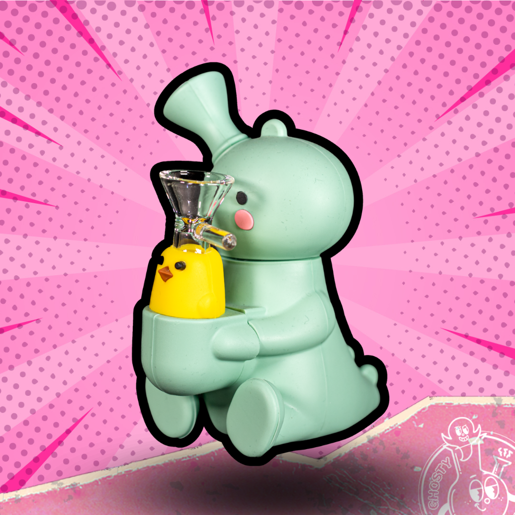 BONG SILICON DINO W/DUCK