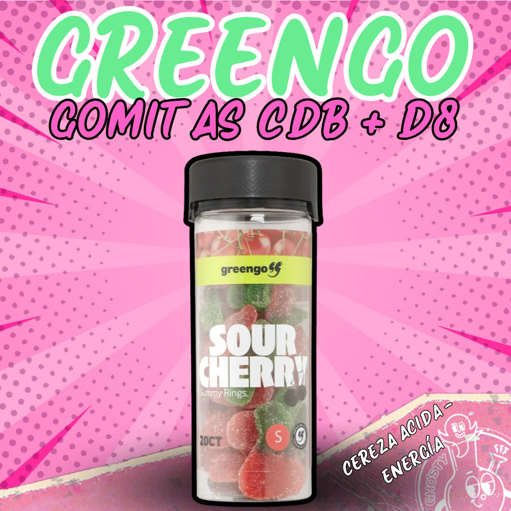 Gomitas Sabor Blue Raspberry – Delta8 + CBD (Indica) 800mg 20pzs