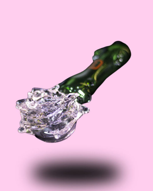 PIPA VIDRIO ROSA ESPINAS