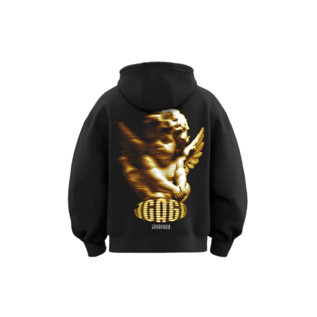 YELLOW ZIP HOODIE